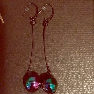 DVF drop earrings with multi colored balls